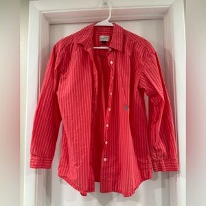 Red Striped women’s Shirt size XS